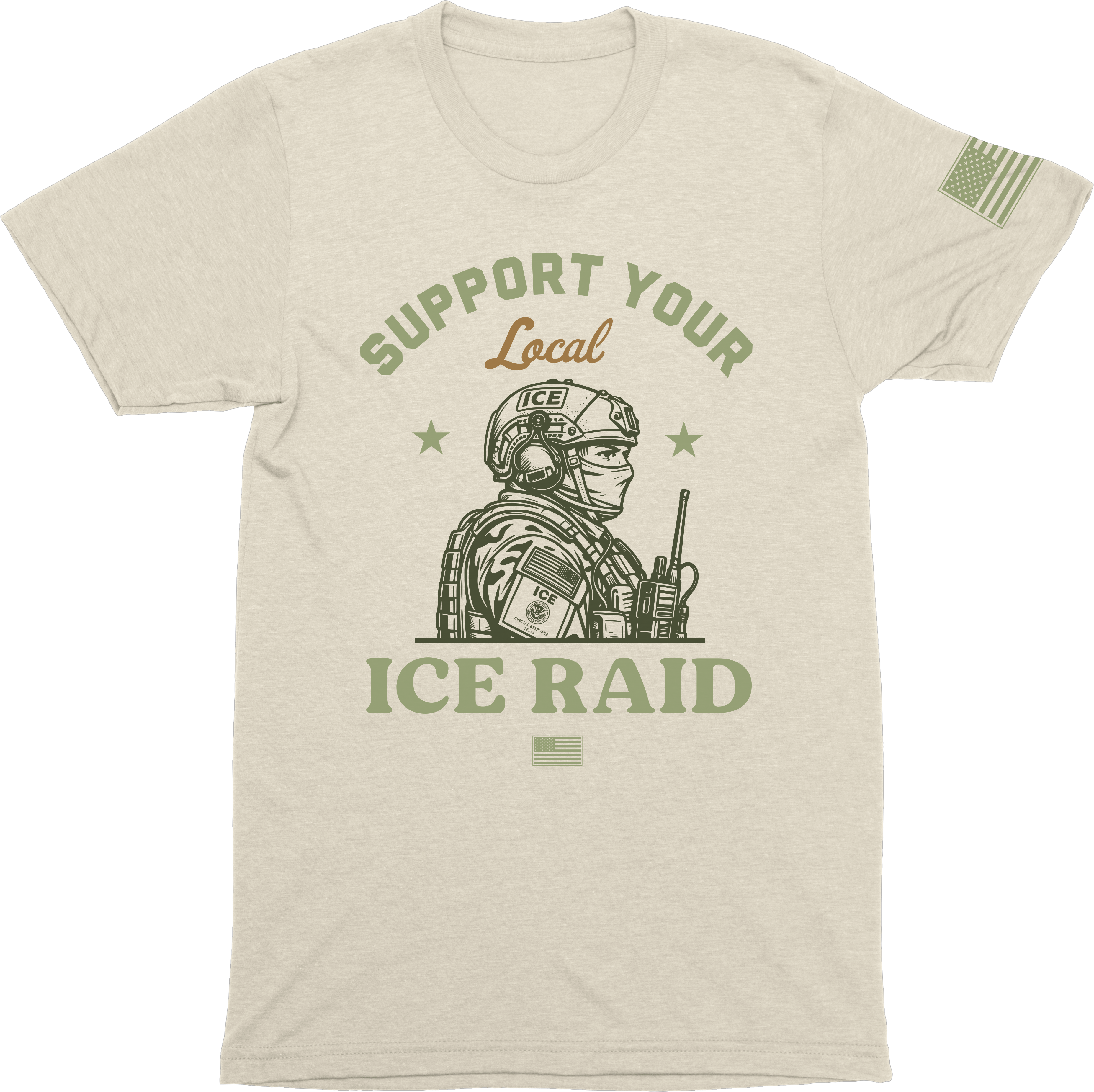 Support Your Local ICE Raid Tee