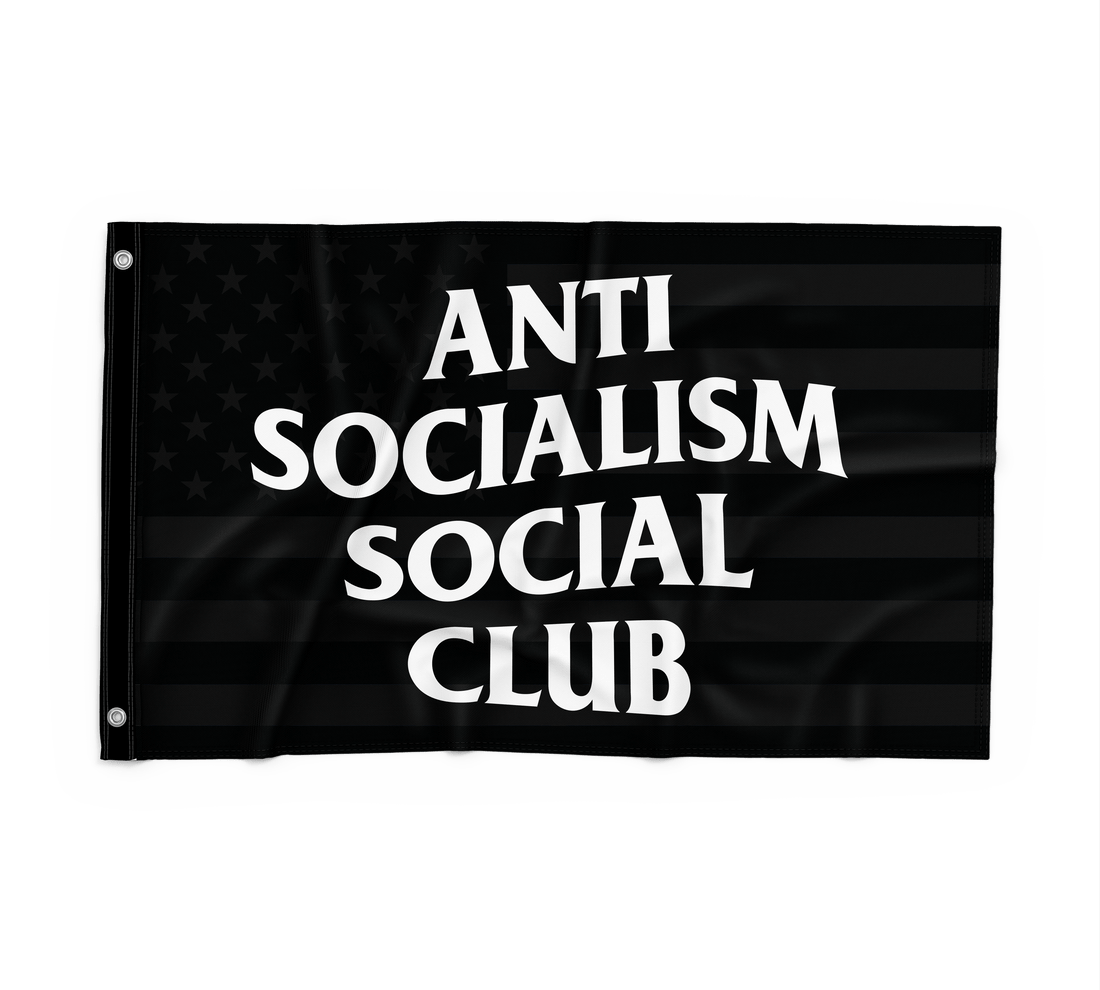 Anti Socialism Social Club Flag 3&